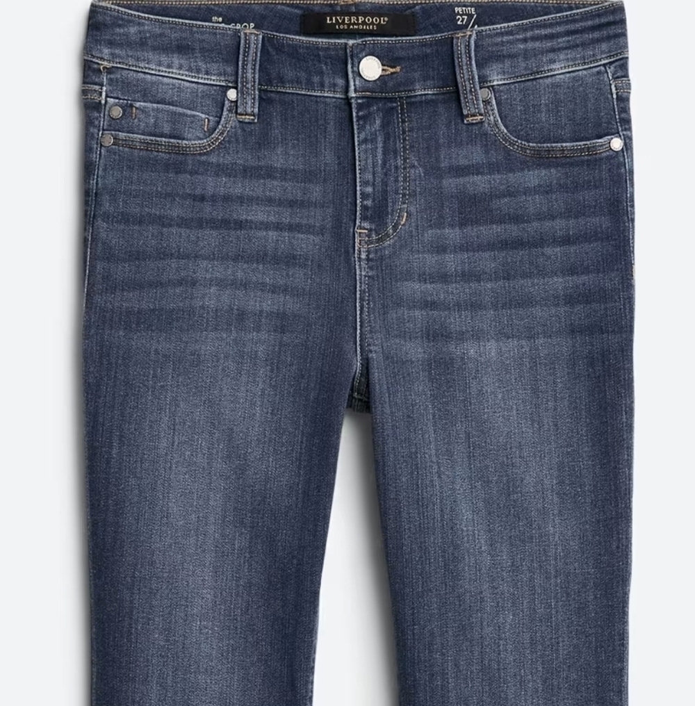Liverpool Women's Deep Blue Ankle Jeans Belinda HR CAPRI
